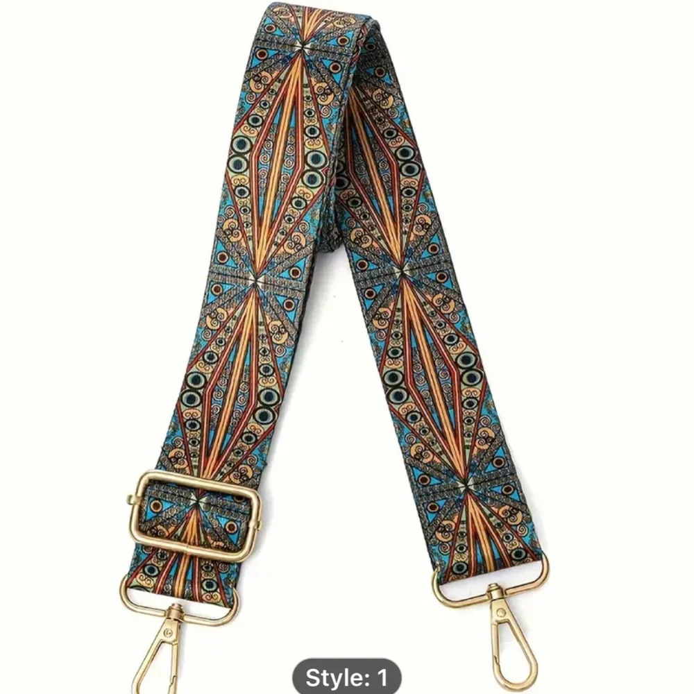 Bohemian Ethnic Nylon Portable Wide Shoulder Strap, Replacement Adjustable